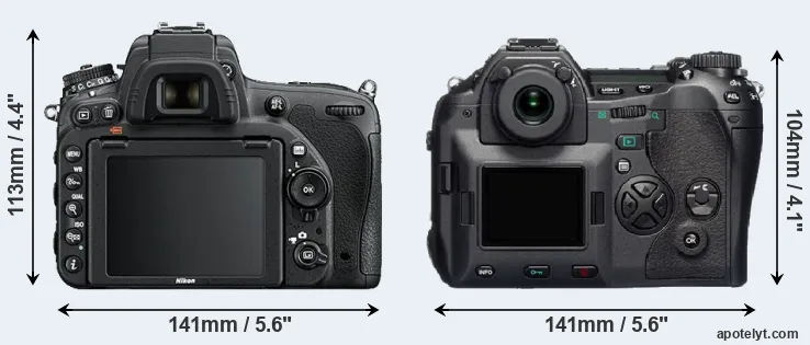 Comparison D750 or E-1 rear