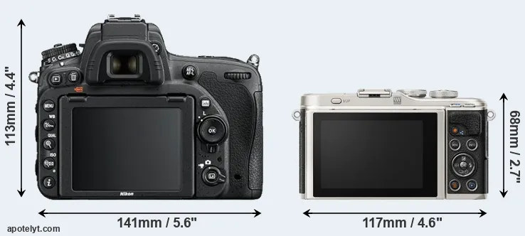 Comparison D750 or E-PL9 rear