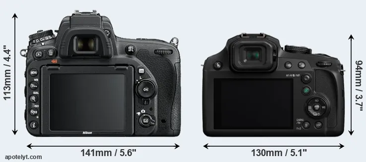 Comparison D750 or FZ82 rear