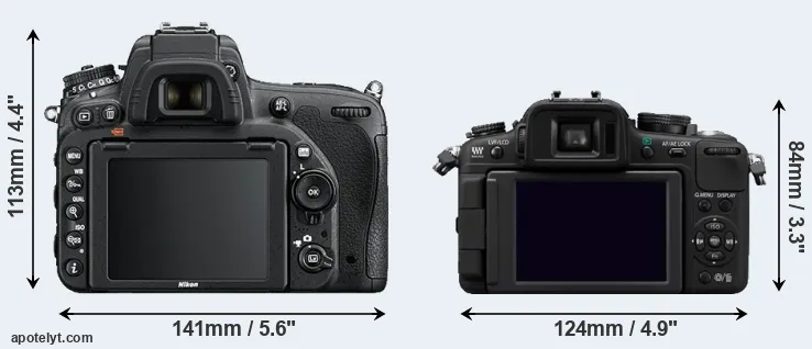 Comparison D750 or G2 rear