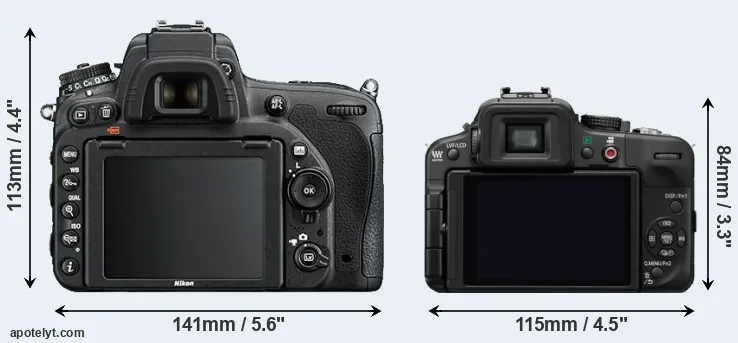 Comparison D750 or G3 rear