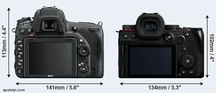 Comparison D750 or G9 II rear