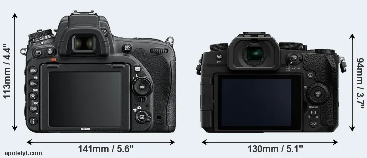 Comparison D750 or G95 rear