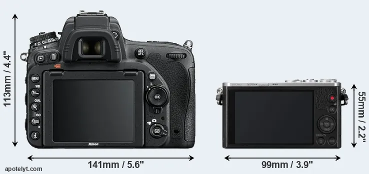 Comparison D750 or GM1 rear