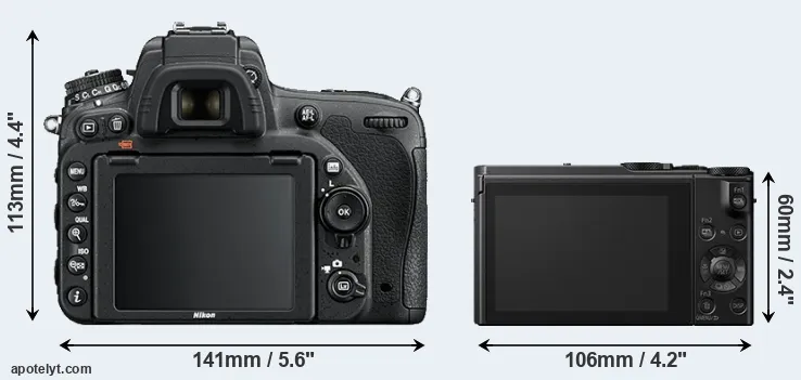 Comparison D750 or LX15 rear