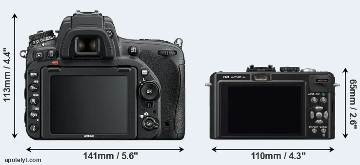 Comparison D750 or LX5 rear