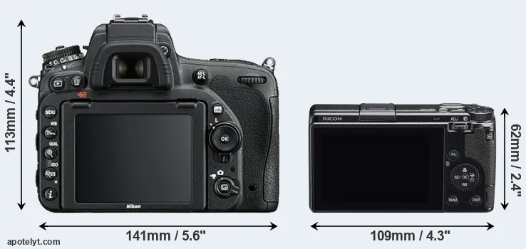 Comparison D750 or GR IIIx rear