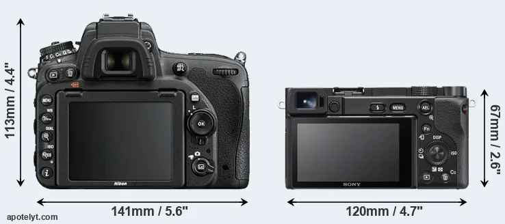 Comparison D750 or A6100 rear
