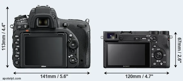 Comparison D750 or A6500 rear