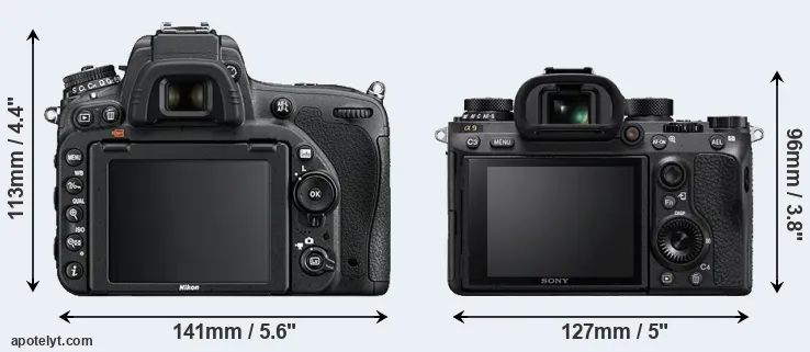 Comparison D750 or A9 rear