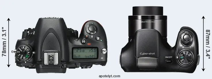 Compare D750 versus H200 top