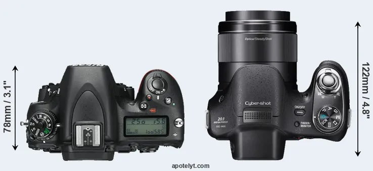 Compare D750 versus H400 top