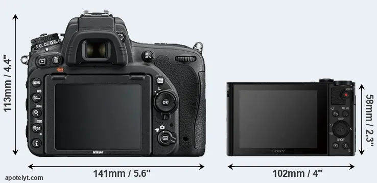 Comparison D750 or HX80 rear