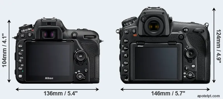 Comparison D7500 or D850 rear