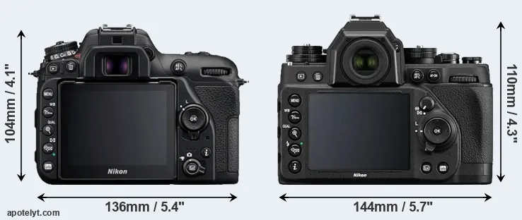 Comparison D7500 or Df rear