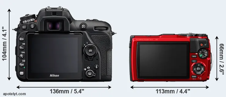 Comparison D7500 or TG-6 rear