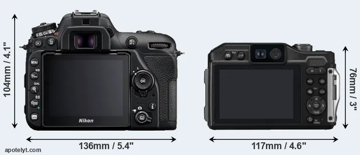 Comparison D7500 or FT7 rear