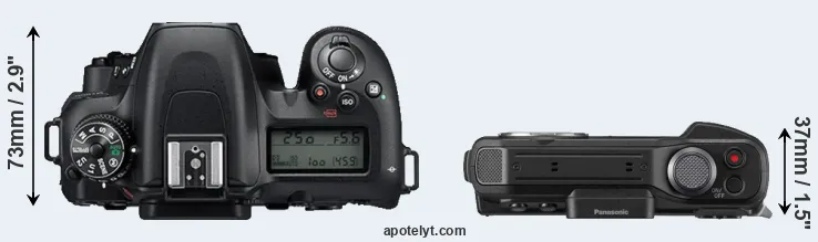 Compare D7500 versus FT7 top