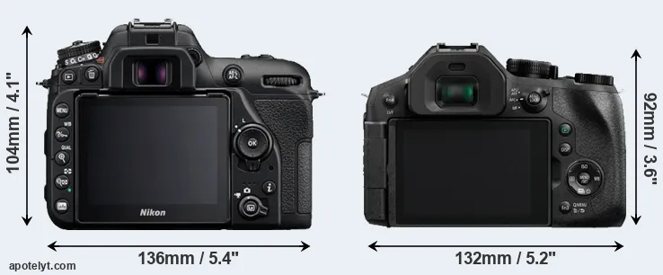 Comparison D7500 or FZ300 rear