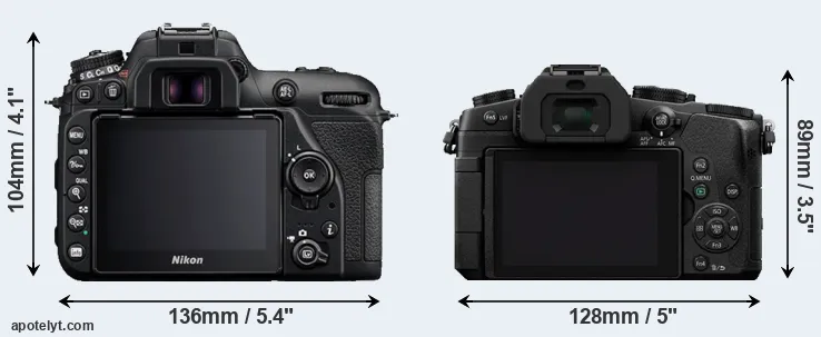 Comparison D7500 or G80 rear