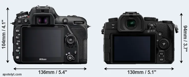 Comparison D7500 or G95 rear