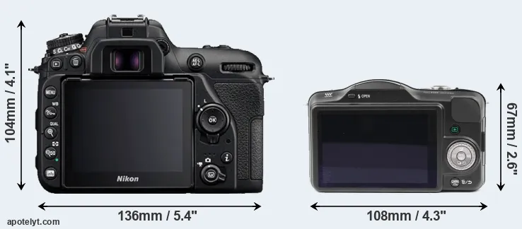 Comparison D7500 or GF3 rear