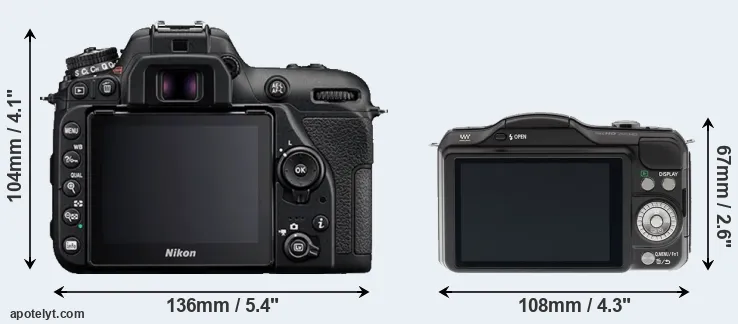 Comparison D7500 or GF5 rear
