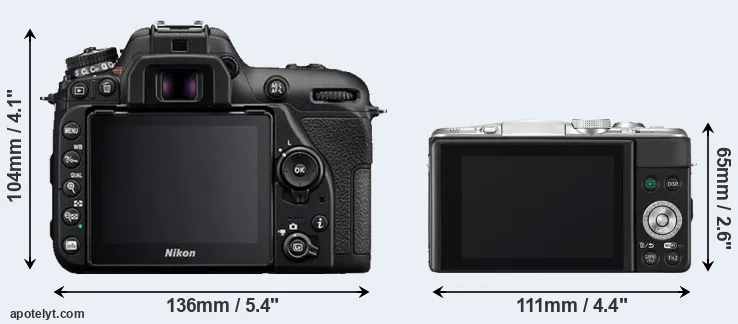 Comparison D7500 or GF6 rear