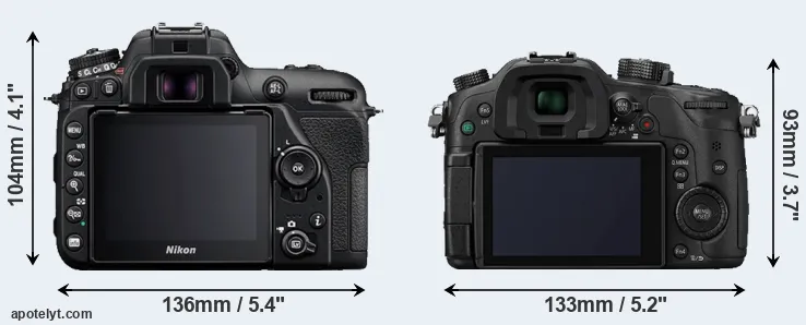 Comparison D7500 or GH4 rear