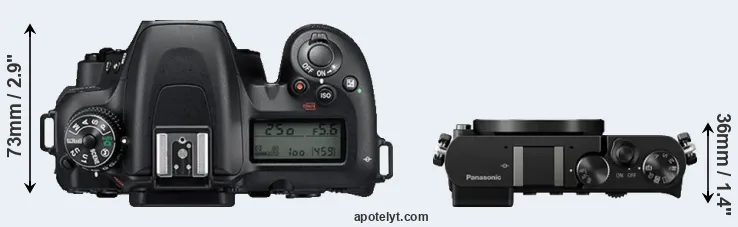 Compare D7500 versus GM5 top