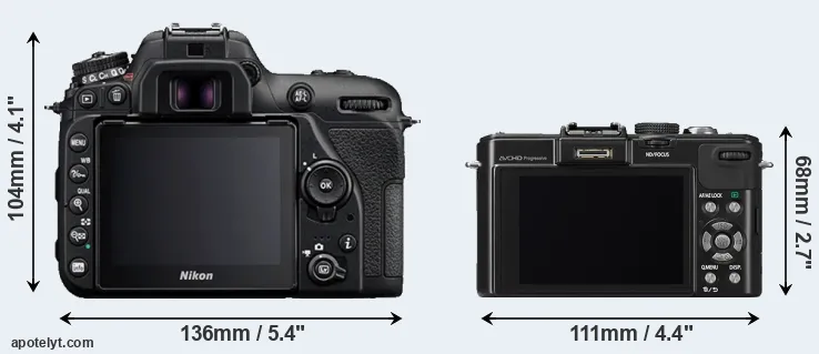 Comparison D7500 or LX7 rear