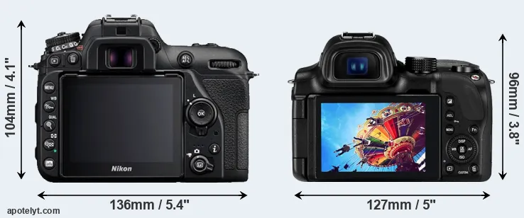 Comparison D7500 or NX30 rear