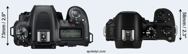 Compare D7500 versus NX30 top
