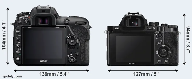 Comparison D7500 or A7S rear