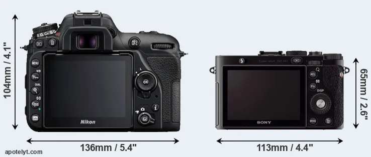 Comparison D7500 or RX1 rear