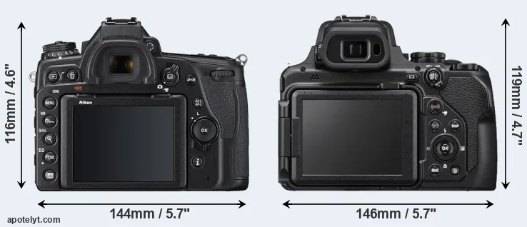Comparison D780 or P1000 rear