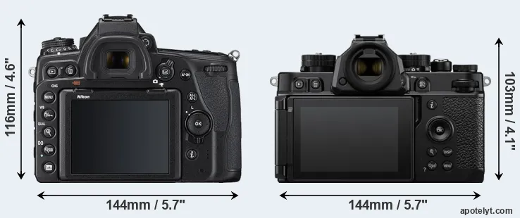 Comparison D780 or Zf rear