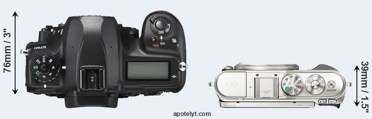 Compare D780 versus E-PL9 top