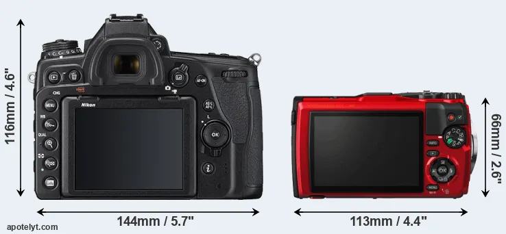 Comparison D780 or TG-5 rear