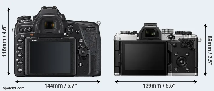 Comparison D780 or OM-3 rear