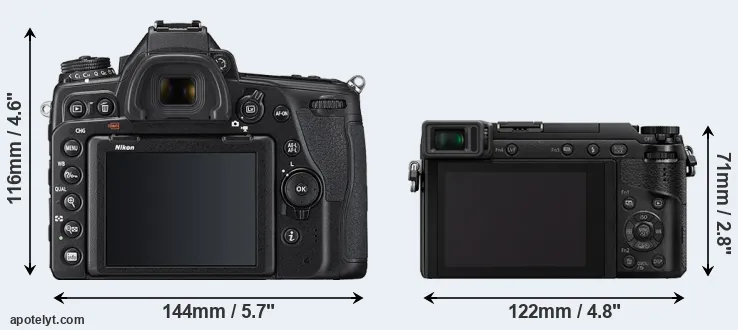 Comparison D780 or GX85 rear