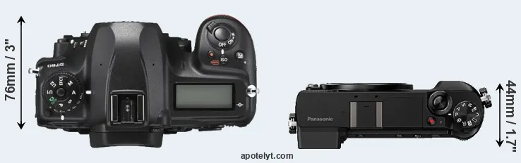 Compare D780 versus GX85 top