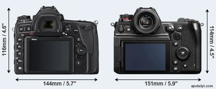 Comparison D780 or S1H rear