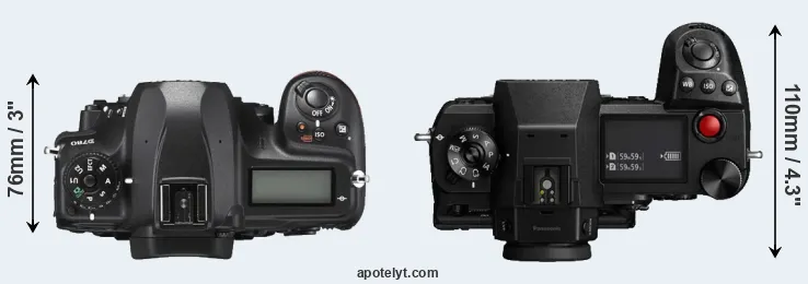 Compare D780 versus S1H top