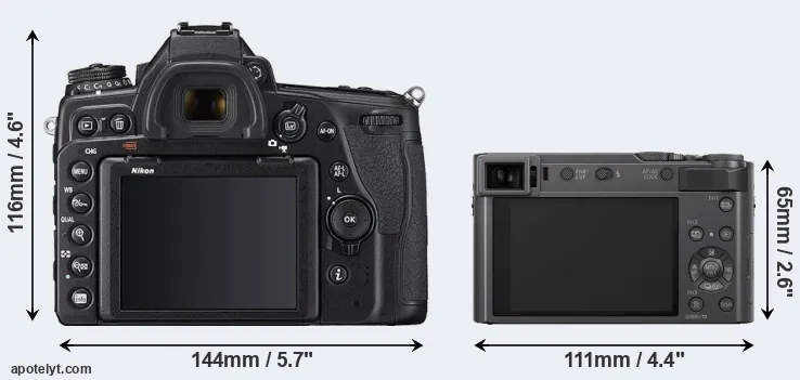 Comparison D780 or ZS200 rear