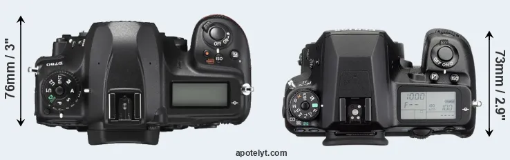 Compare D780 versus K-5 II top