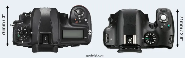 Compare D780 versus K-50 top