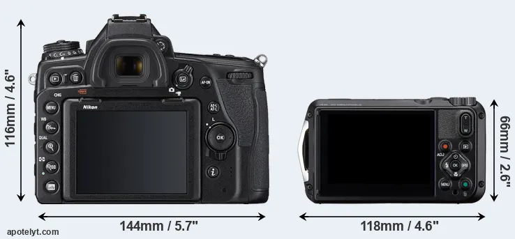 Comparison D780 or WG-8 rear
