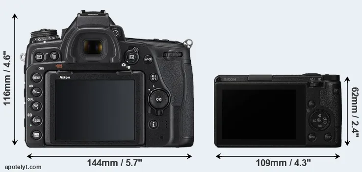 Comparison D780 or GR III rear