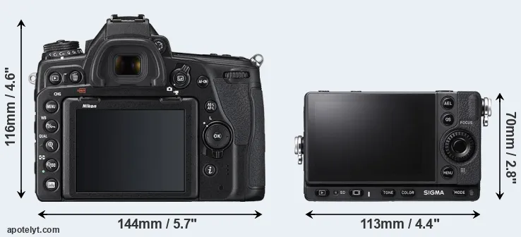 Comparison D780 or fp L rear